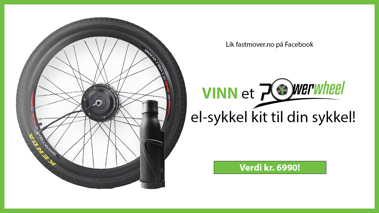Lik fastmover.no på Facebook og vær med i trekningen om et Powerwheel til en verdi av 6990!